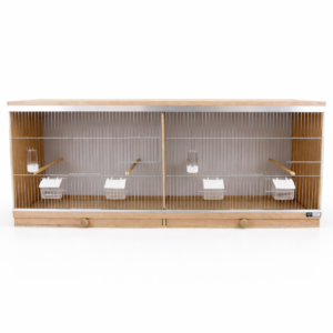 houtenkweekkooi dubbel - 121,50x40