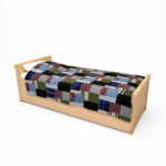 Steigerhouten bed Daan