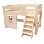 Steigerhouten bed Eline