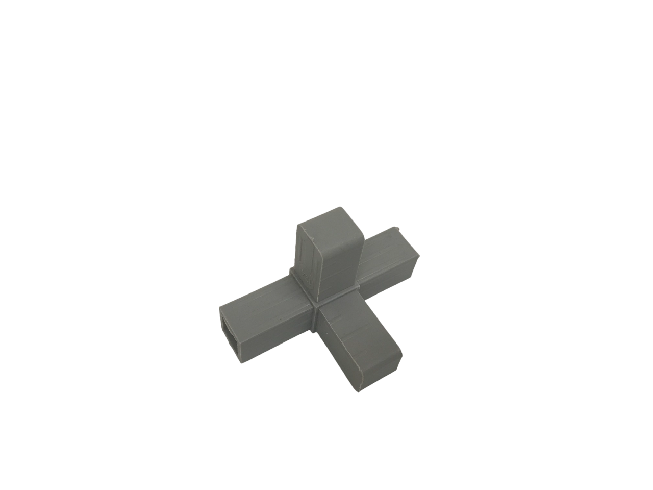 4 poot haaks grijs 20 x 20 x 1,5 mm 4 poot haaks grijs 20 x 20 x 1,5 mm - Afbeelding 1