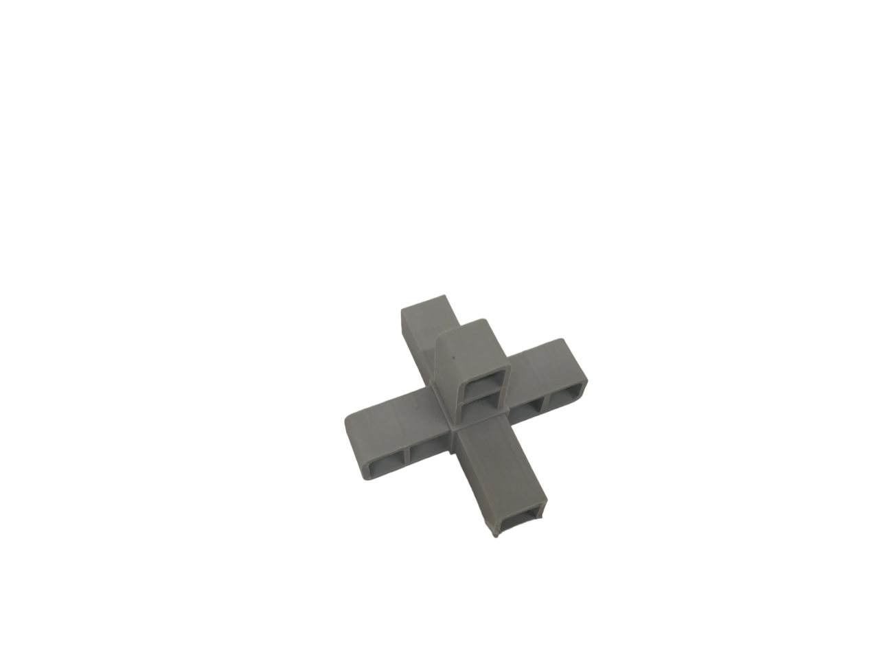 5 poot haaks grijs 20 x 20 x 1,5 mm 5 poot haaks grijs 20 x 20 x 1,5 mm - Afbeelding 1