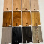 Kleurstalen Douglas hout