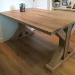 Rustiek Eiken klooster tafel