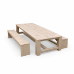 Steigerhouten tuinset Vaassen