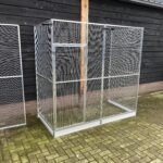 Voliere met morsrand 204x104x200 cm