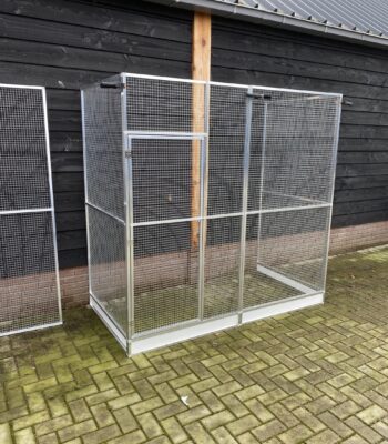 Voliere met morsrand 204x104x200 cm