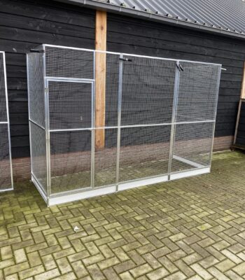 Voliere met morsrand 306x104x200 cm